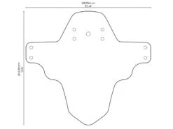 All-mountain-style AMS Garde Boue Avant Maze Mud Guard -Vtt Soldes Boutique ams garde boue avant maze mud guard 3