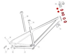 BMC Jeu De Direction Avec Topcone Pour Fourstroke 01 / Twostroke 01 - 30000703 -Vtt Soldes Boutique bmc topcone pour potence standard fourstroke 01 twostroke 01 30000703 2