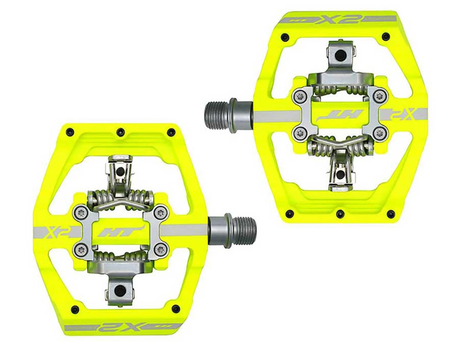 HT Components Pédales Automatiques BMX Race X2 SX Jaune Fluo 1 HT Components Pédales Automatiques BMX Race X2 SX Jaune Fluo