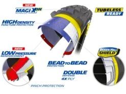 MICHELIN DH Mud Magi-X Pneu Rigide - 27,5 X 2,4 Pouces -Vtt Soldes Boutique michelin dh mud magi x pneu rigide 275 x 2 pouces 4