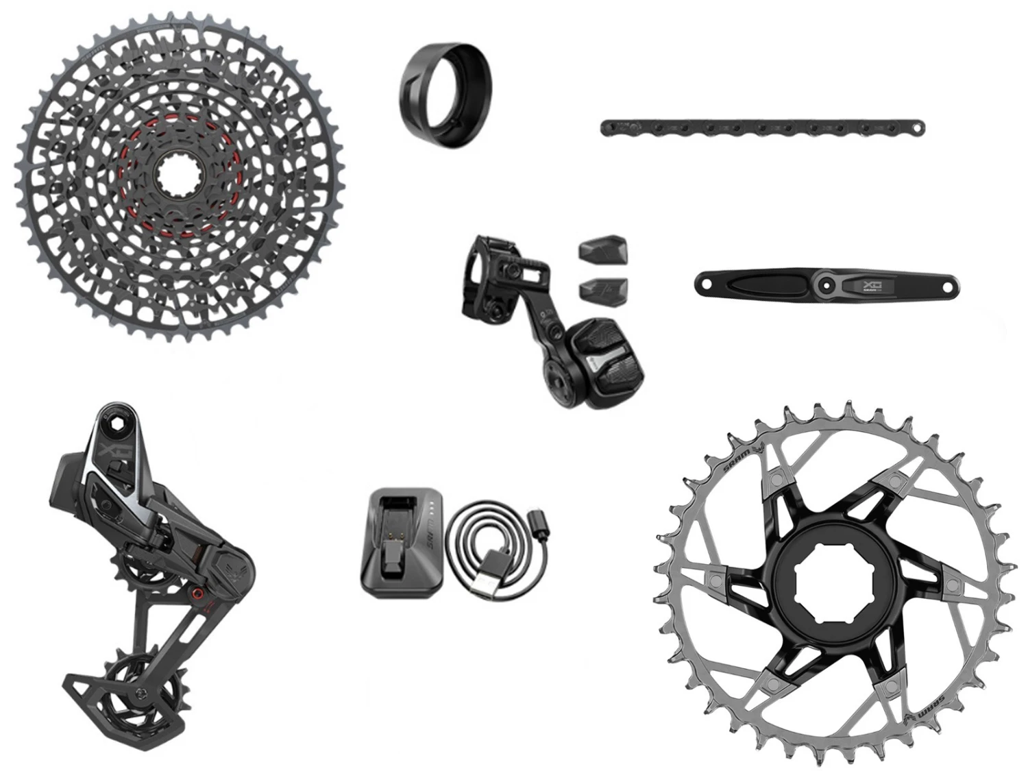 SRAM Groupe Complet X0 T-TYPE Eagle Brose E-VTT 104 BCD 12v 36 Dents 10-52 1 SRAM Groupe Complet X0 T-TYPE Eagle Brose E-VTT 104 BCD 12v 36 Dents 10-52