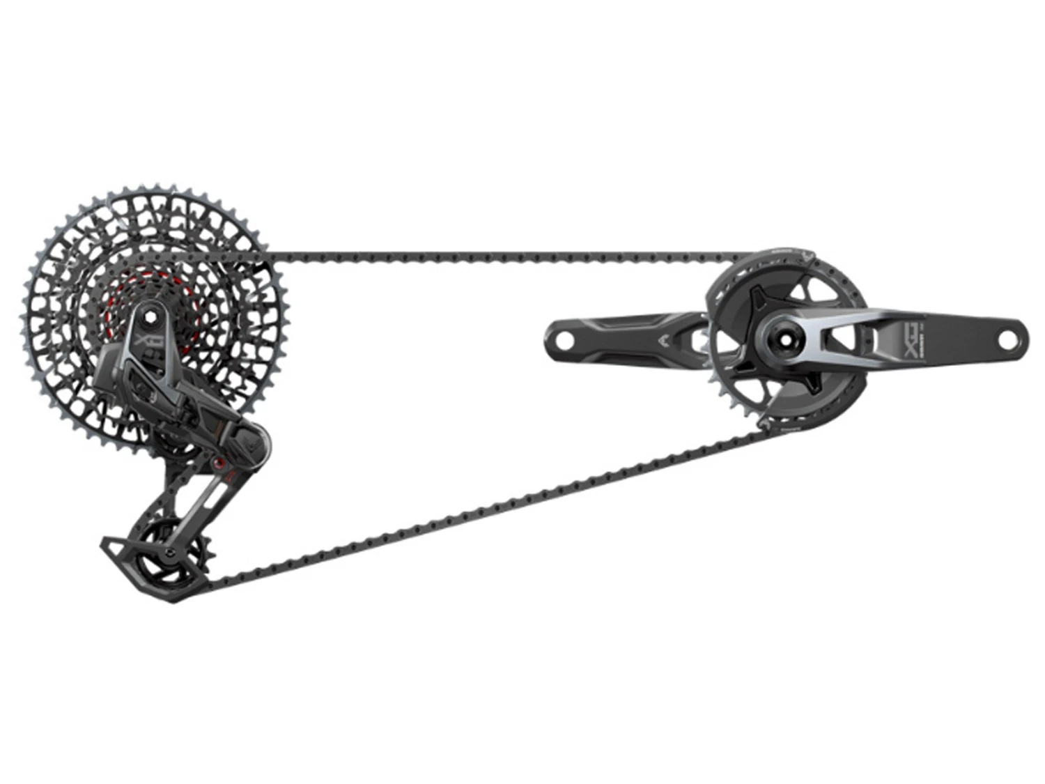 SRAM Groupe Complet X0 T-TYPE Eagle DUB 12v 32 Dents 10-52 1 SRAM Groupe Complet X0 T-TYPE Eagle DUB 12v 32 Dents 10-52