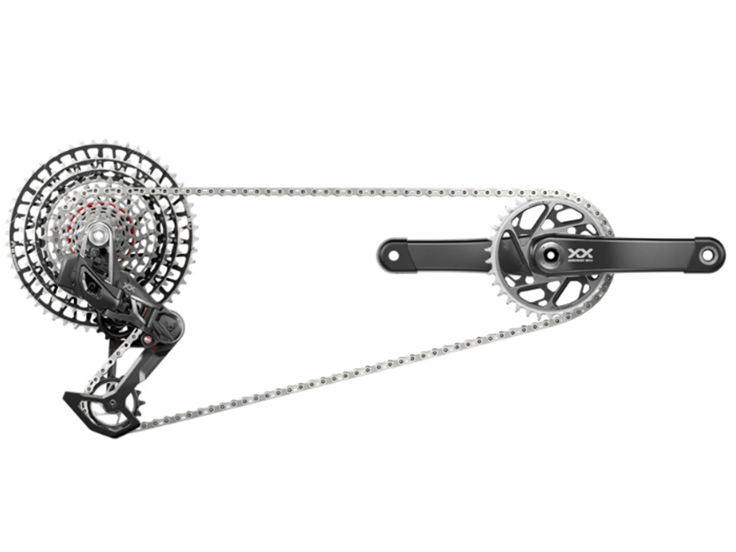 SRAM Groupe Complet XX SL T-TYPE Eagle DUB 12v 34 Dents 10-52 1 SRAM Groupe Complet XX SL T-TYPE Eagle DUB 12v 34 Dents 10-52