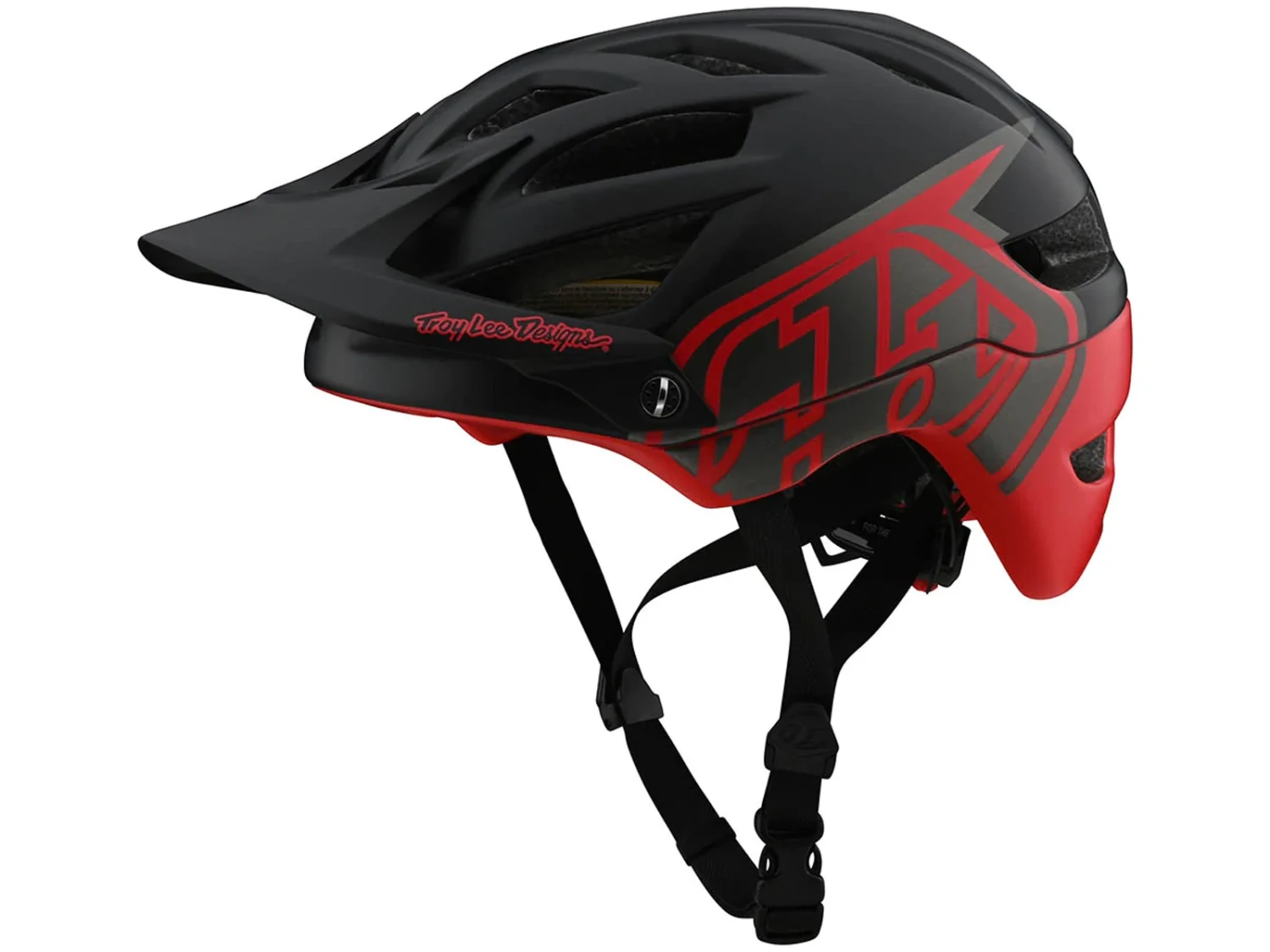 TROY LEE DESIGNS A1 MIPS Casque De VTT Noir/rouge 3 TROY LEE DESIGNS A1 MIPS Casque De VTT Noir/rouge – Image 3