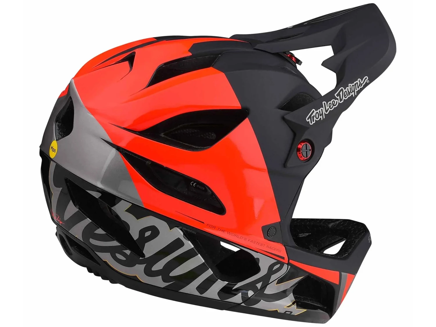 TROY LEE DESIGNS Stage MIPS Nova Casque VTT Glow Red 5 TROY LEE DESIGNS Stage MIPS Nova Casque VTT Glow Red – Image 5